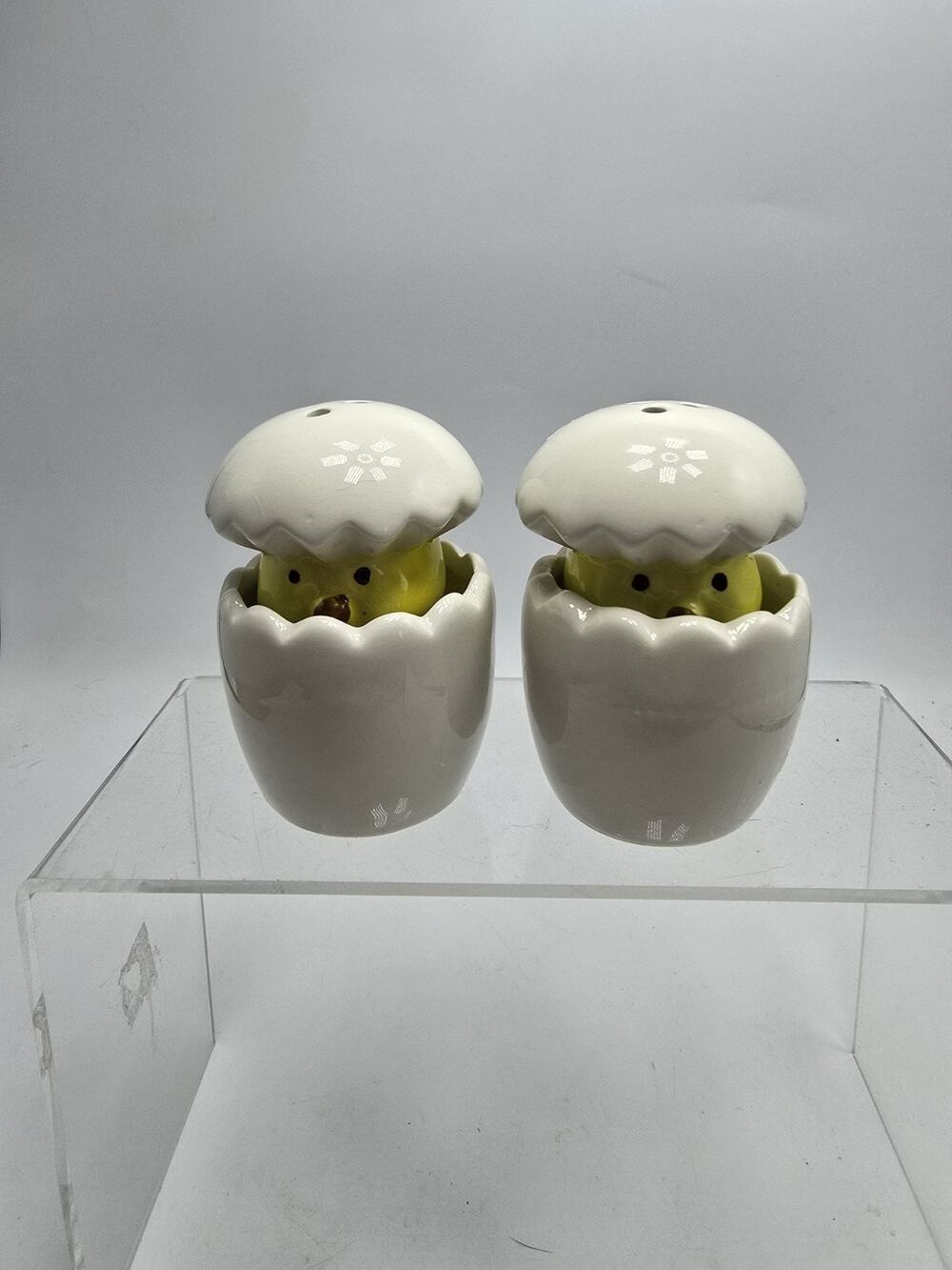 Chick & Egg Ceramic Salt and Pepper Shakers